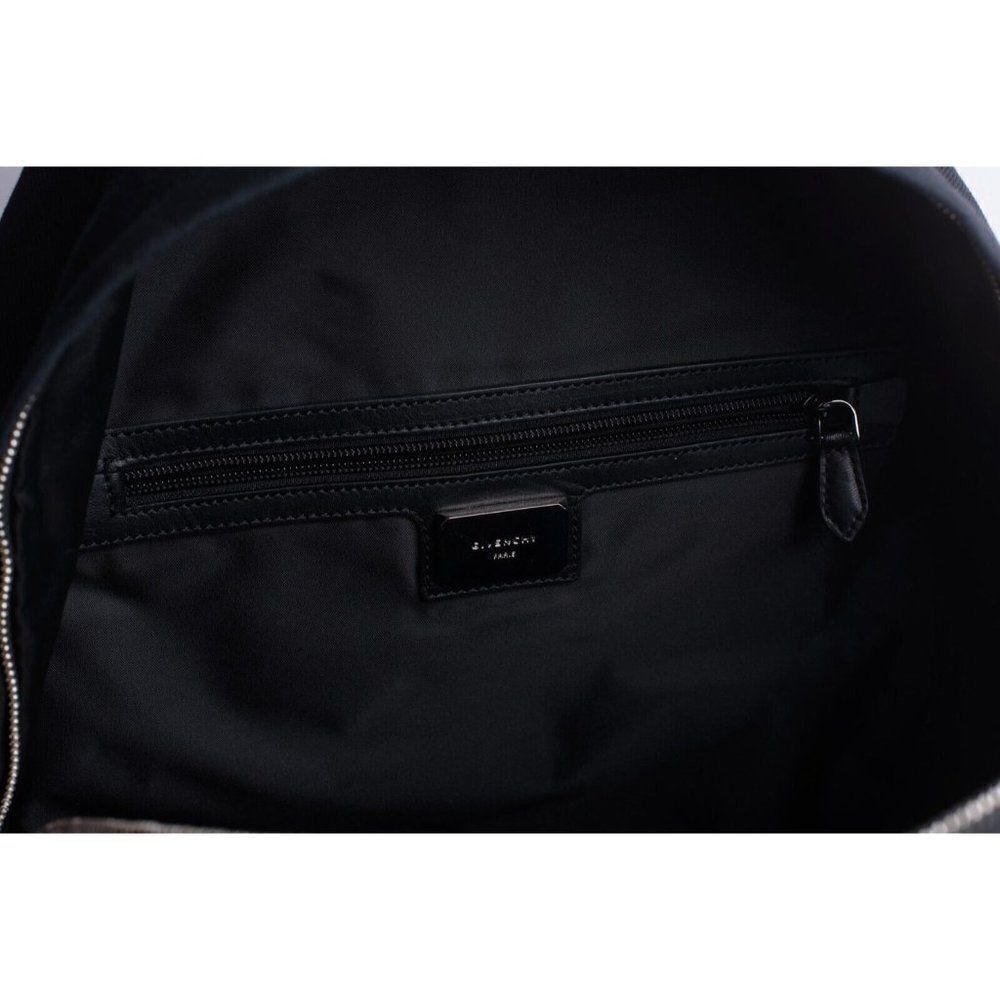 GIVENCHY Unisex Bookbag CI Back Pack Black Large Studded Canvas Leather NWT - Picture 10 of 10